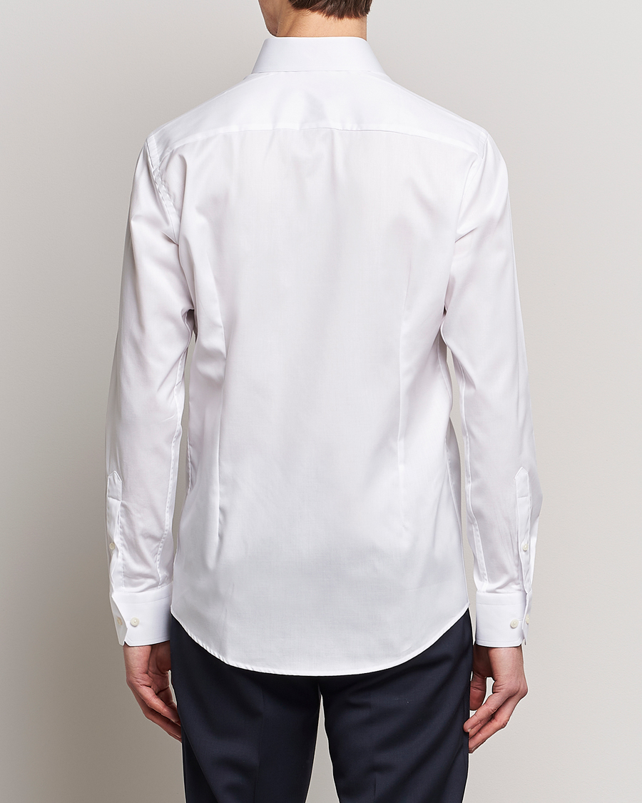 Herr | Skjortor | Eton | Slim Fit Twill Cut Away Shirt White