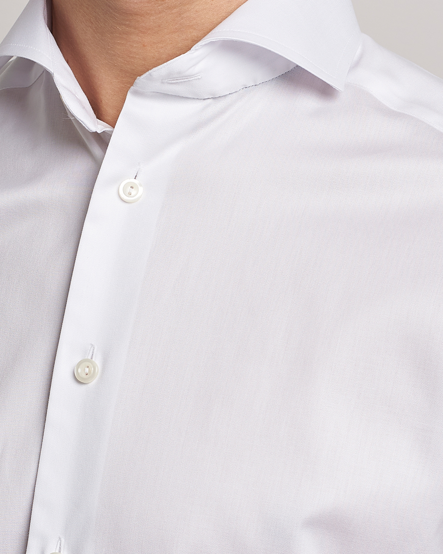 Herr | Skjortor | Eton | Slim Fit Twill Cut Away Shirt White