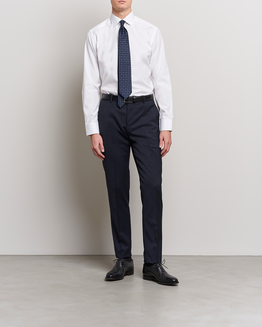 Herr | Skjortor | Eton | Slim Fit Poplin Shirt White