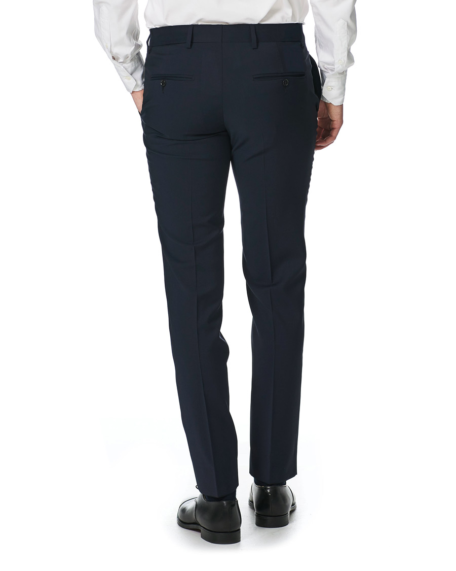 Herr | Byxor | J.Lindeberg | Paulie Comfort Wool Trousers Navy