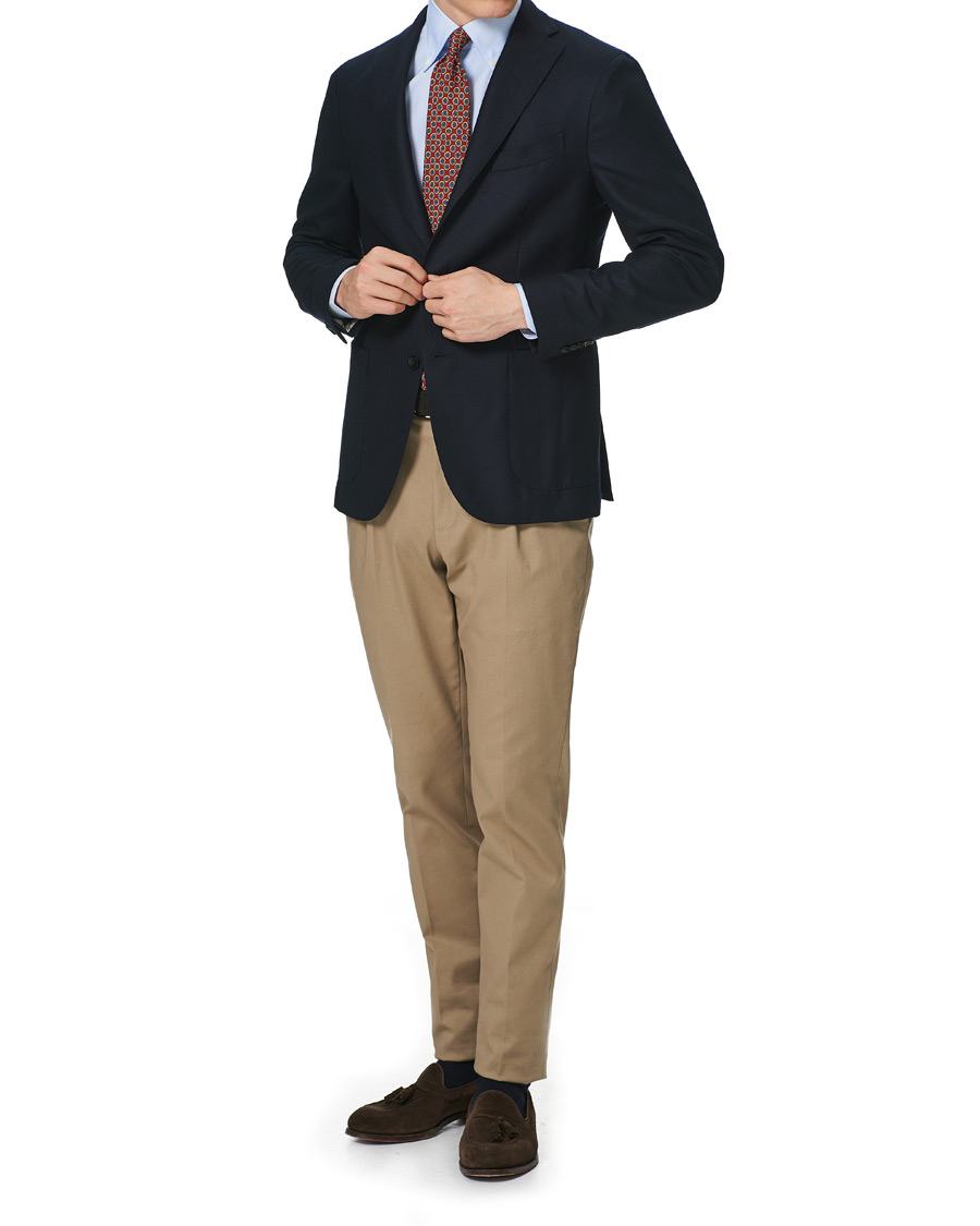 Herr | Skjortor | Stenströms | Slimline Button Down Shirt Light Blue