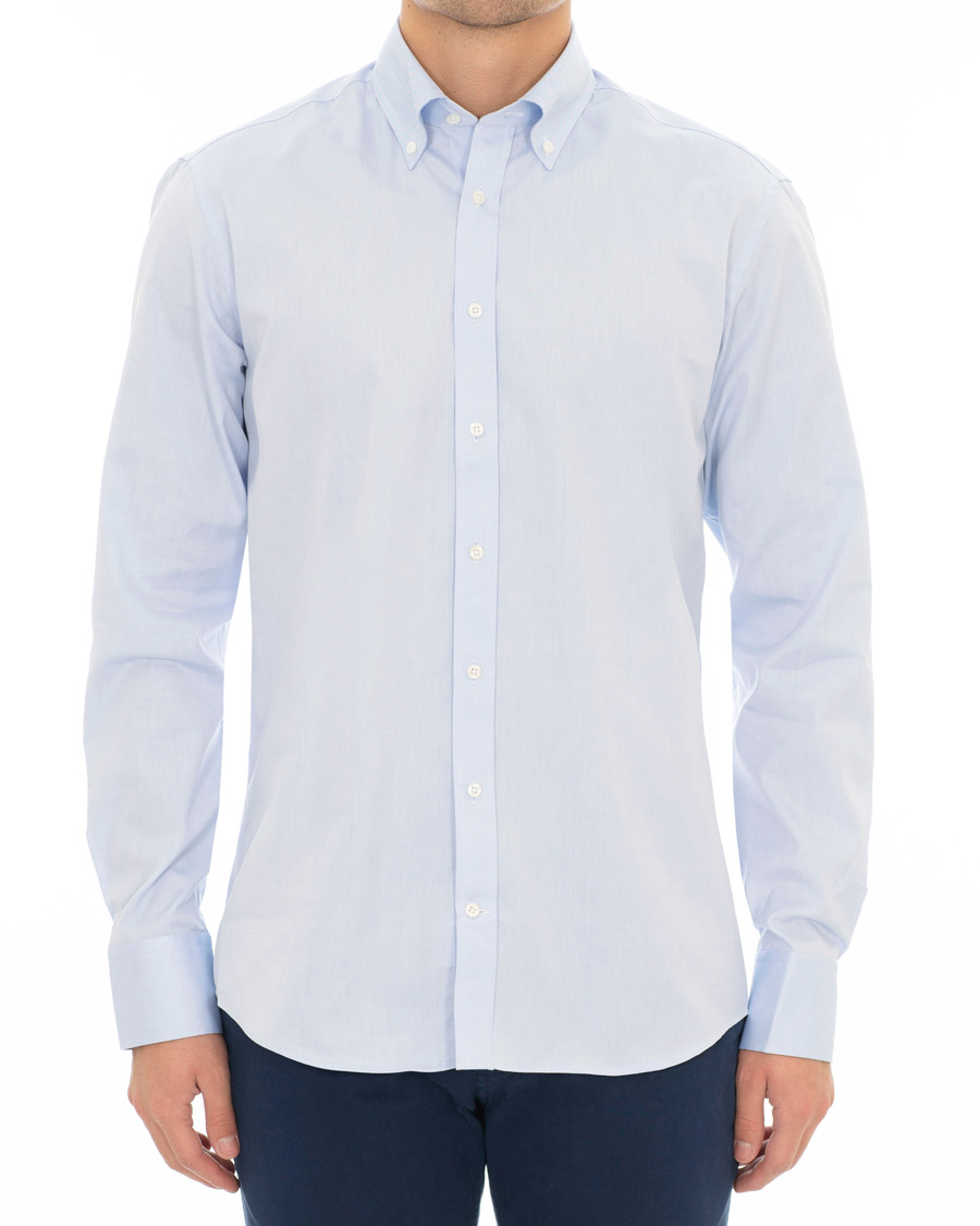 Herr | Skjortor | Stenströms | Fitted Body Button Down Shirt Light Blue