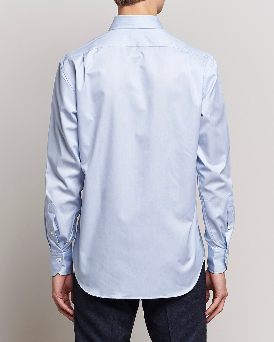 Herr | Skjortor | Stenströms | Fitted Body Thin Stripe Shirt White/Blue