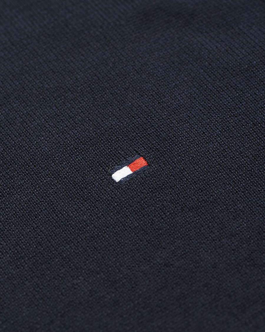 Herr | Tröjor | Tommy Hilfiger | Cotton/Silk Crew Neck Pullover Sky Captain