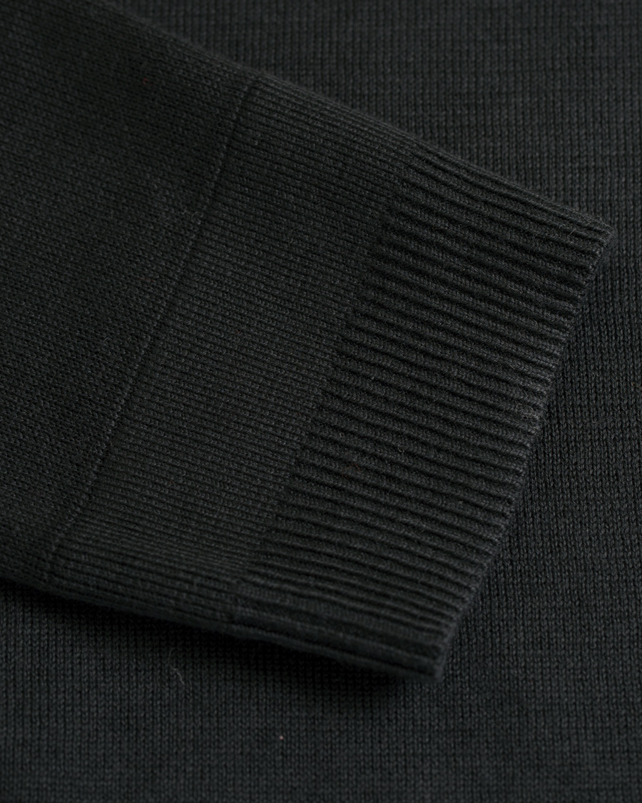 Herr | Tröjor | Tommy Hilfiger | Cotton/Silk V-Neck Pullover Flag Black