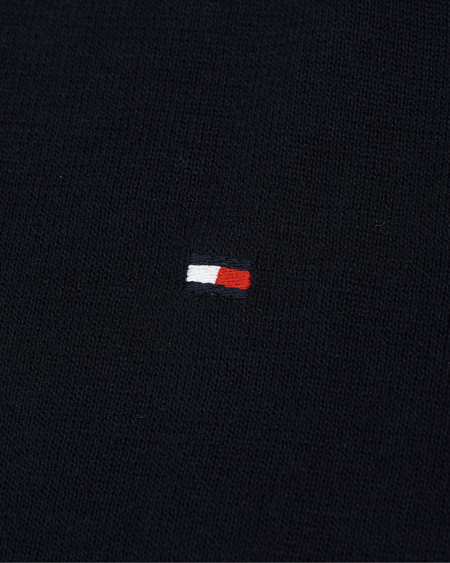 Herr | Tröjor | Tommy Hilfiger | Cotton/Silk V-Neck Pullover Sky Captain