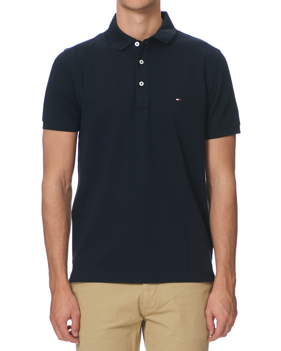 Herr | Pikéer | Tommy Hilfiger | Slim Fit Polo Sky Captain