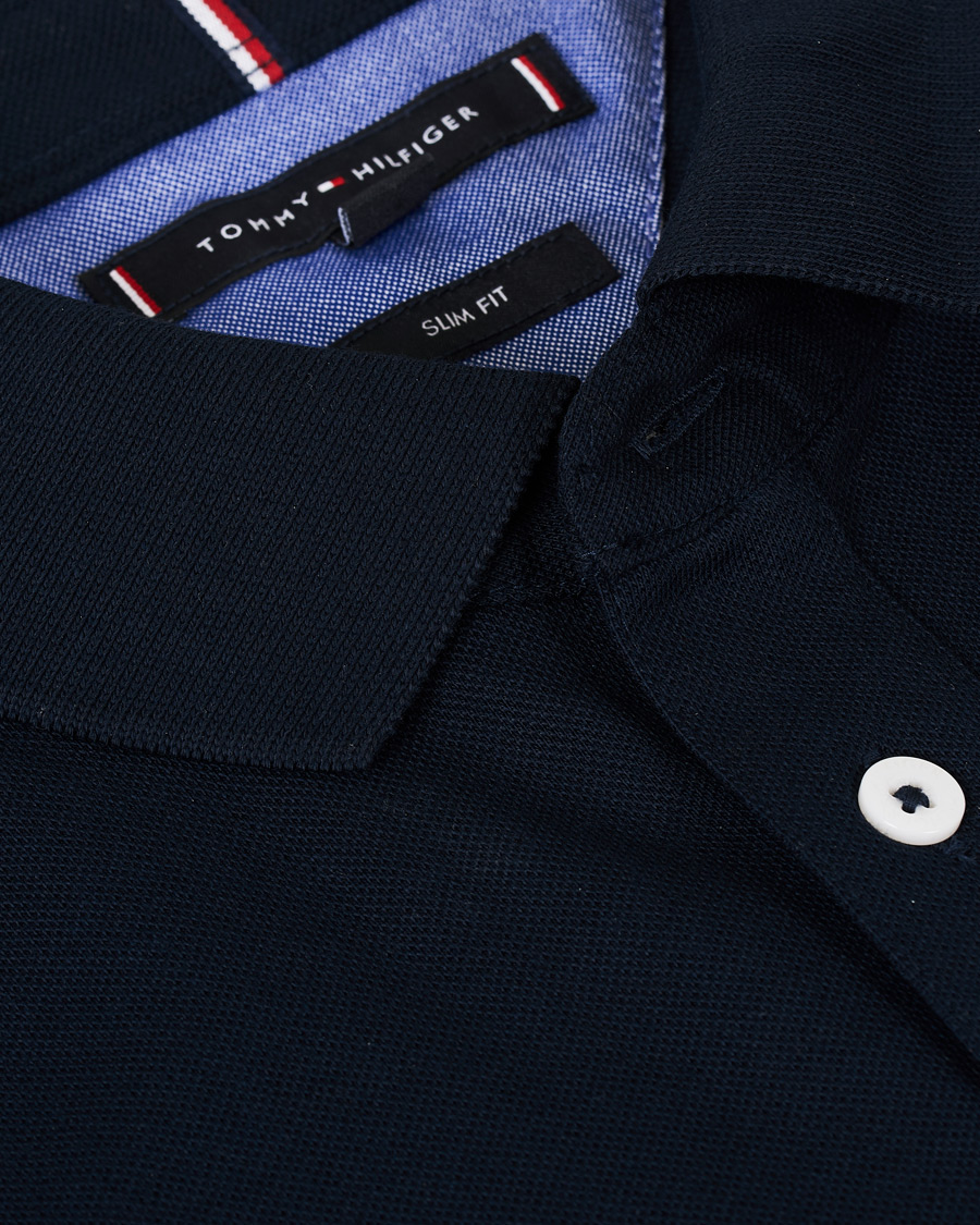 Herr | Pikéer | Tommy Hilfiger | Slim Fit Polo Sky Captain