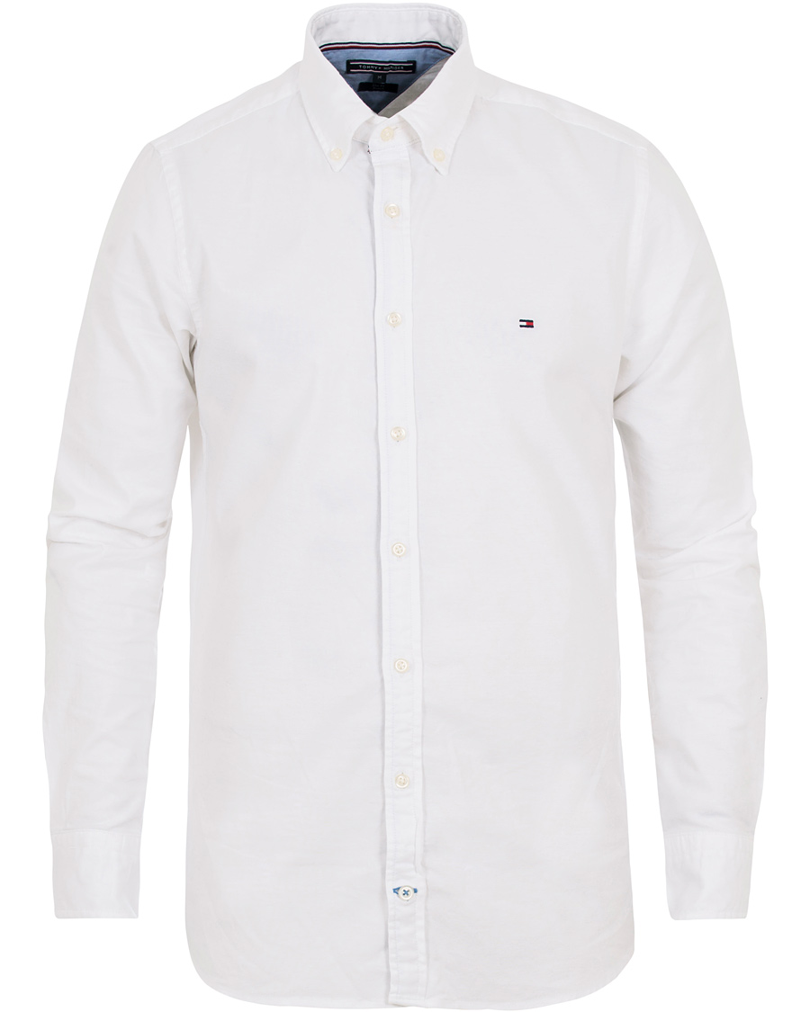 Herr | Skjortor | Tommy Hilfiger | Slim Fit Stretch Oxford Shirt Bright White