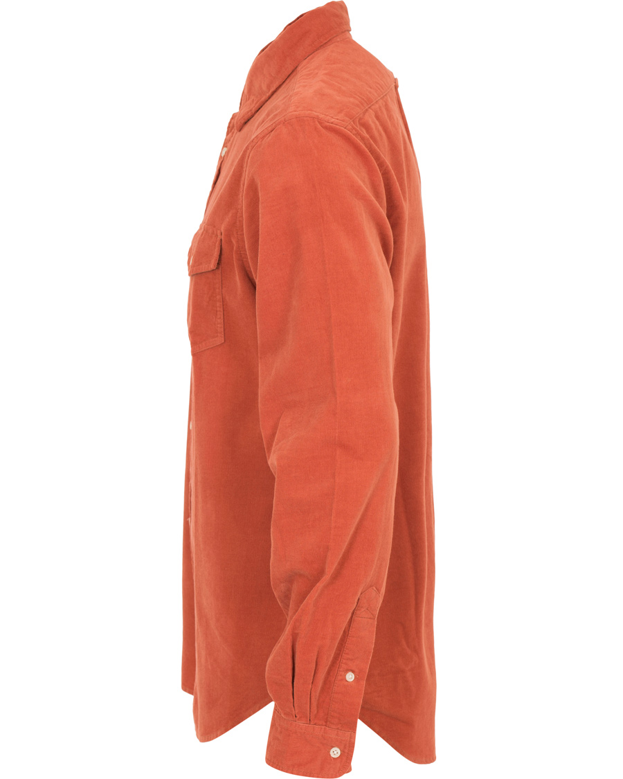 Herr | Skjortor | WACAY | Gusto Baby Cord Shirt Coral