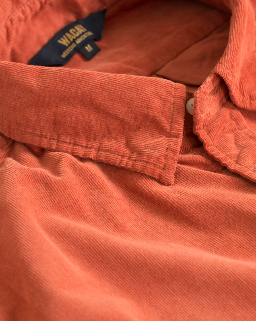 Herr | Skjortor | WACAY | Gusto Baby Cord Shirt Coral