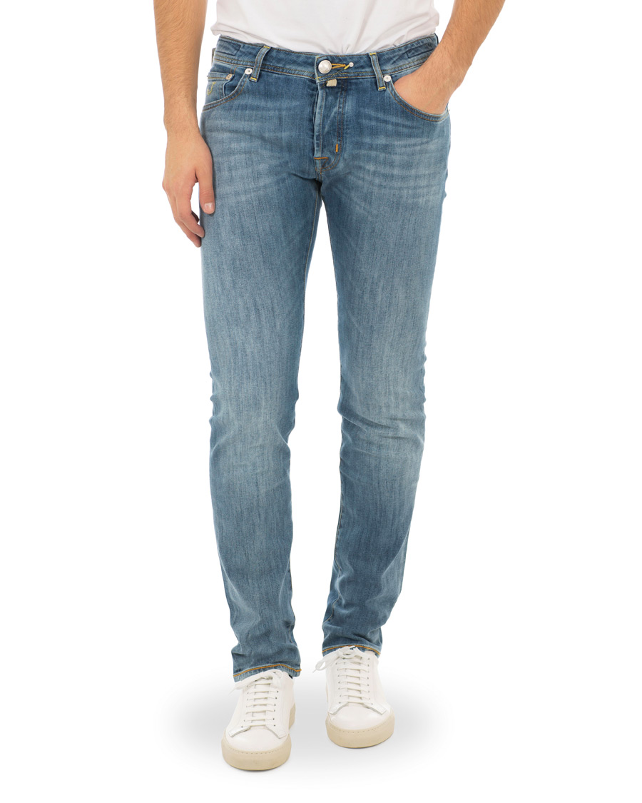 Herr | Jeans | Jacob Cohën | 622 Slim Jeans Light Blue