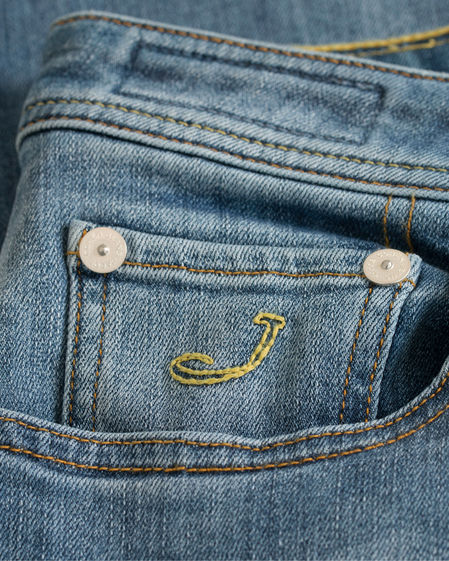 Herr | Jeans | Jacob Cohën | 622 Slim Jeans Light Blue