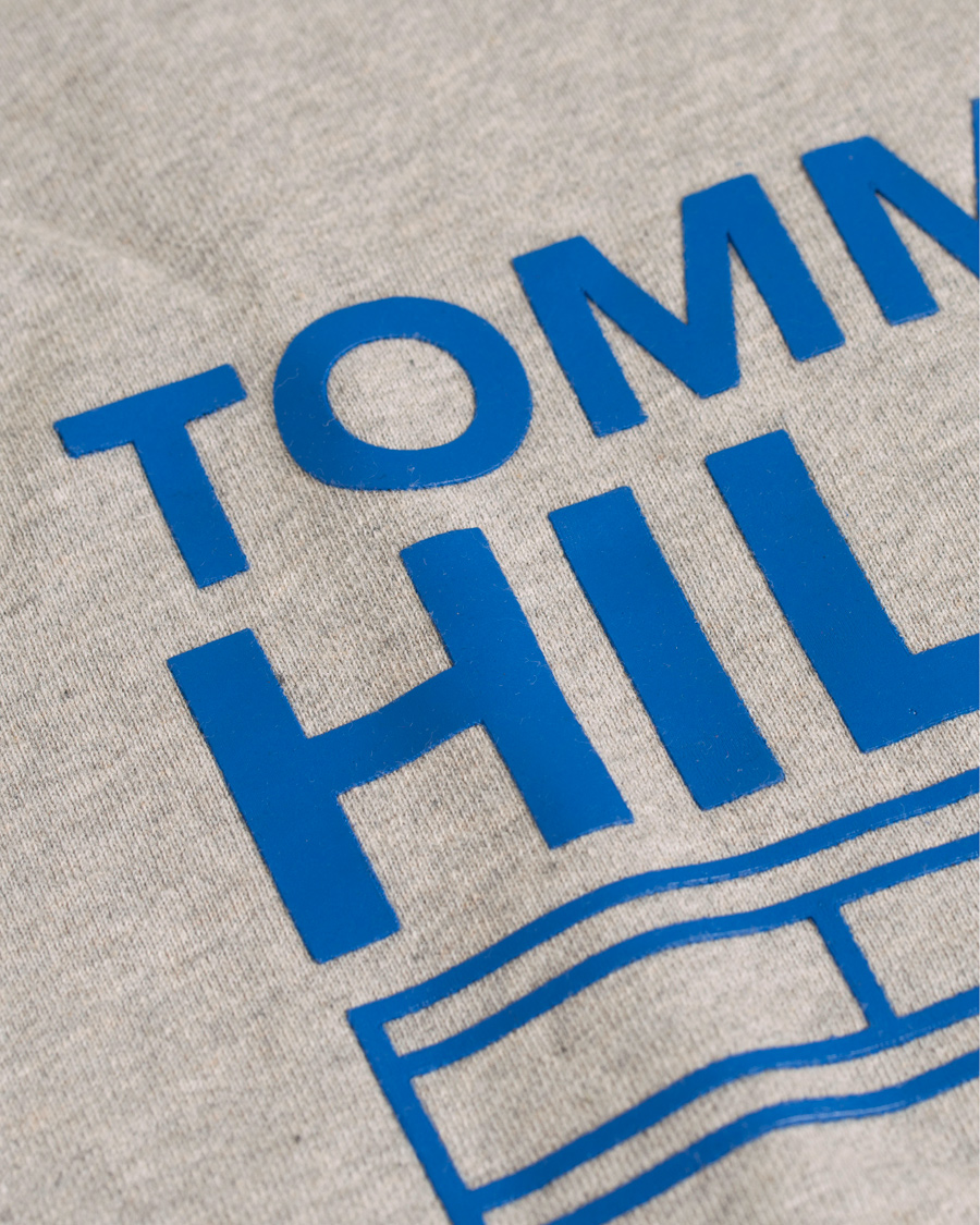 Herr | Tröjor | Tommy Hilfiger Denim | Branded Logo Hoodie Grey