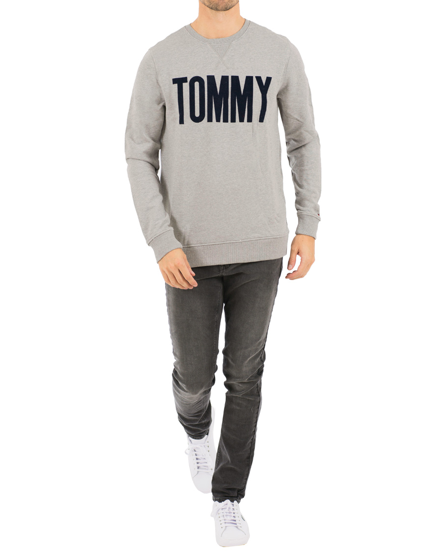 Herr | Tröjor | Tommy Hilfiger Denim | Logo Crew Neck Sweatshirt Grey