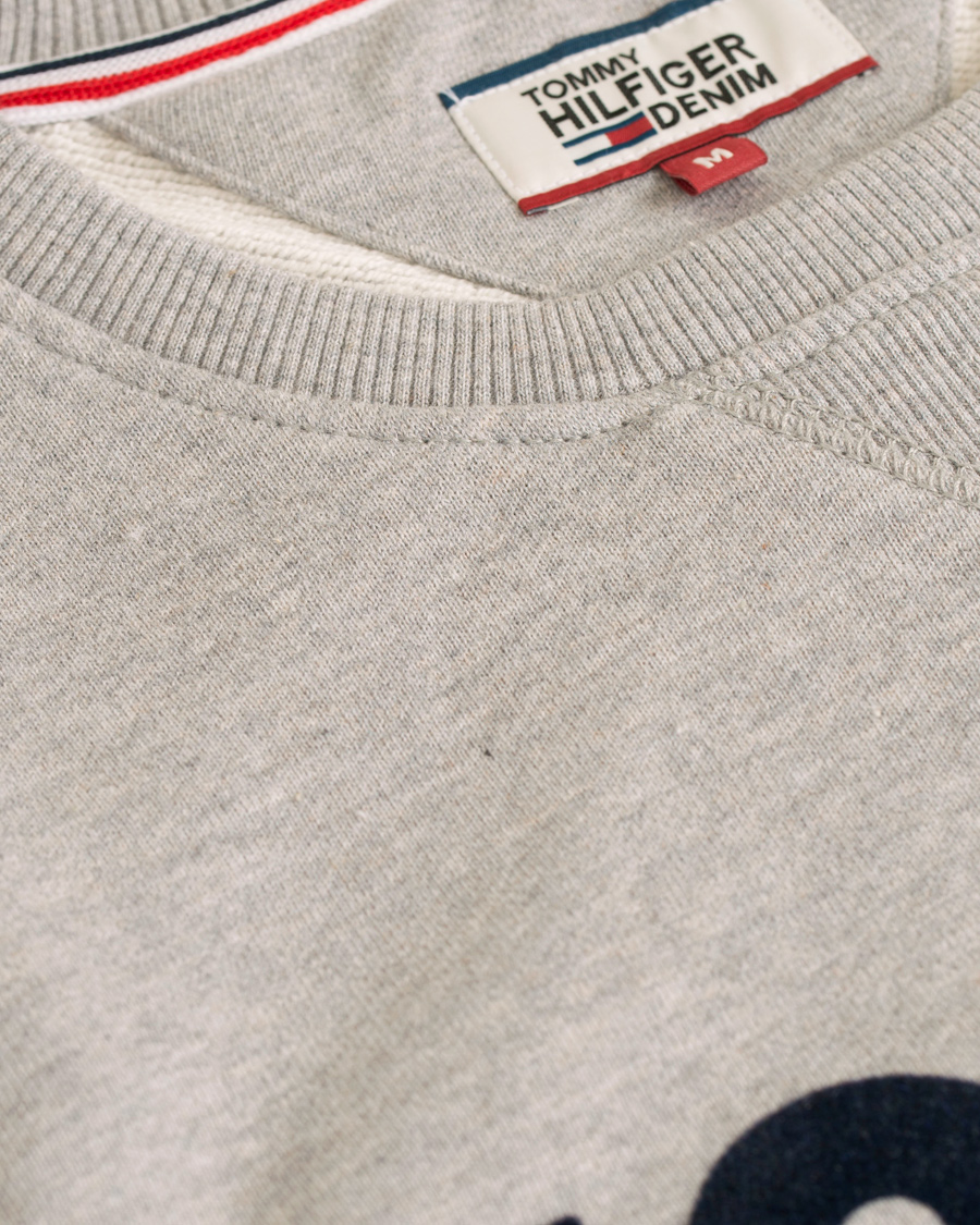 Herr | Tröjor | Tommy Hilfiger Denim | Logo Crew Neck Sweatshirt Grey
