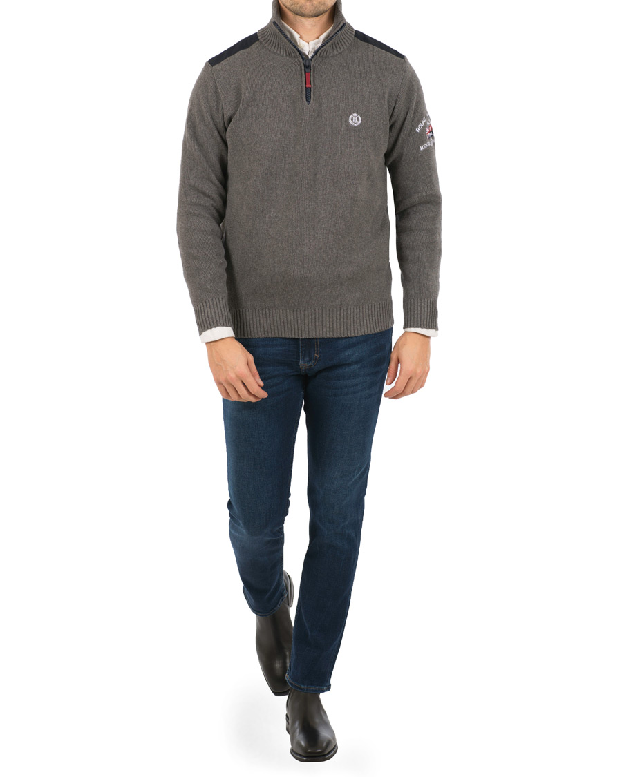 Herr | Tröjor | Henri-Lloyd | Henri Lloyd RWR Half Zip Grey Melange