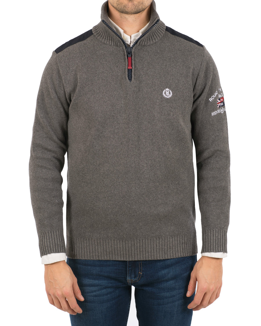 Herr | Tröjor | Henri-Lloyd | Henri Lloyd RWR Half Zip Grey Melange