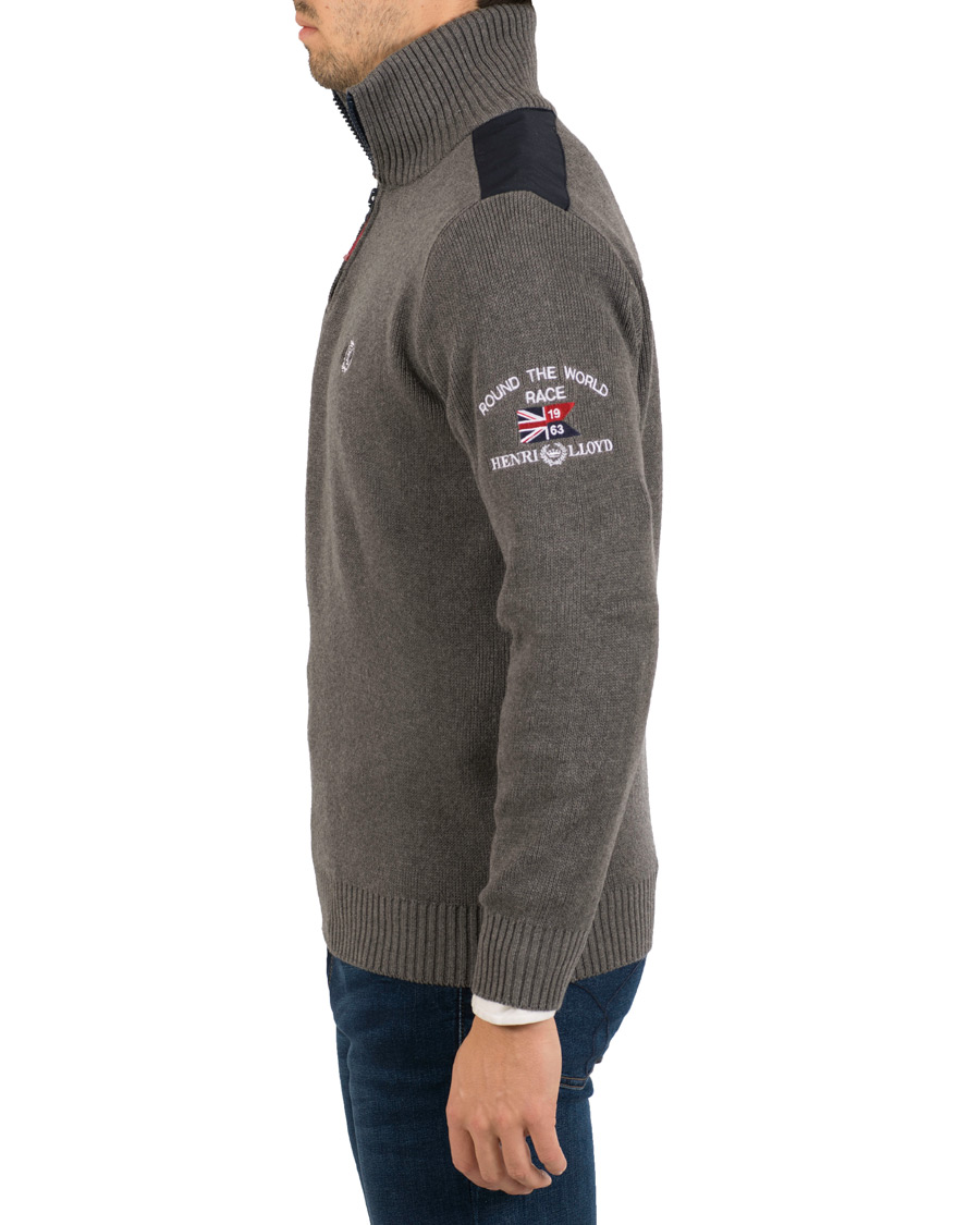 Herr | Tröjor | Henri-Lloyd | Henri Lloyd RWR Half Zip Grey Melange