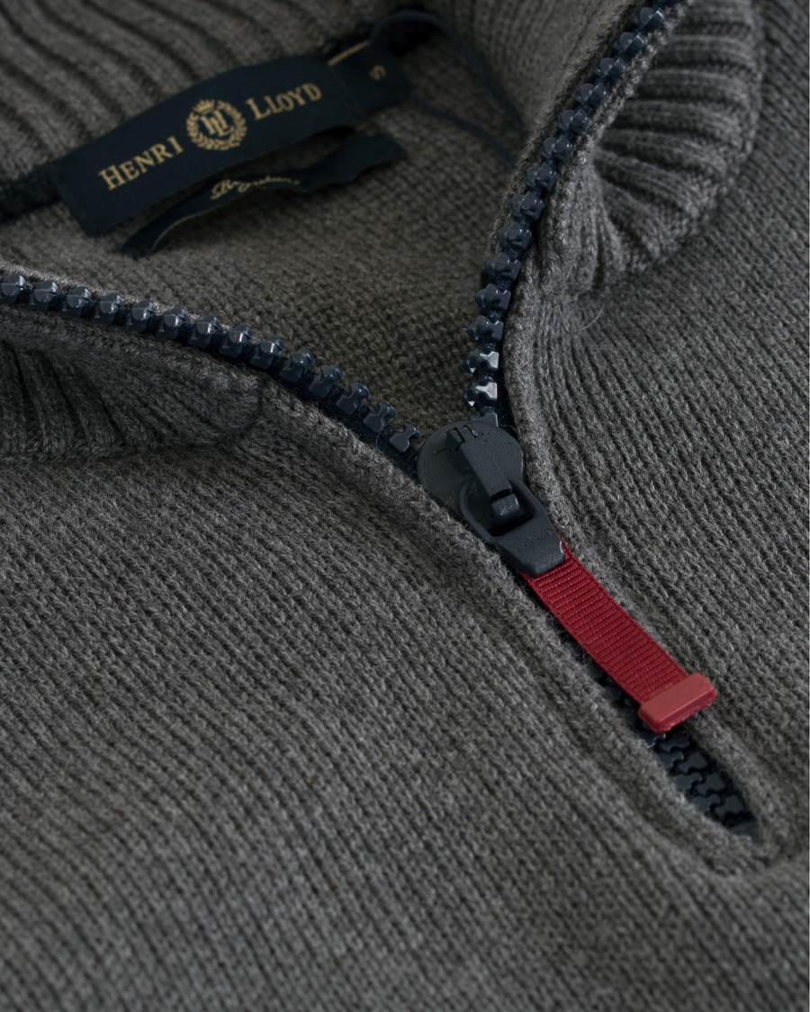 Herr | Tröjor | Henri-Lloyd | Henri Lloyd RWR Half Zip Grey Melange