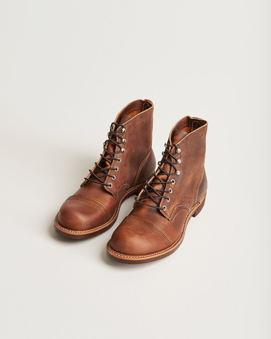 Herr | Handgjorda Skor | Red Wing Shoes | Iron Ranger Boot Copper Rough/Tough Leather