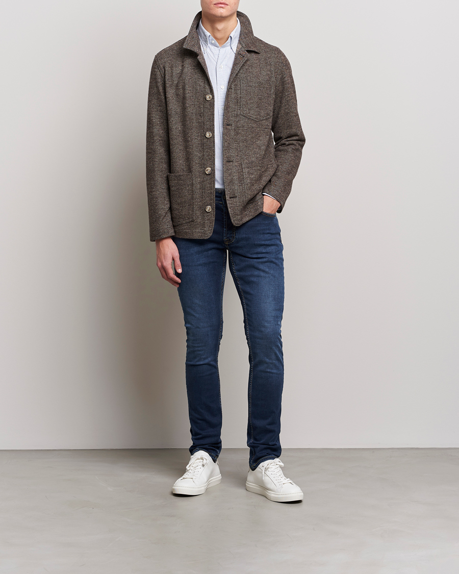 Herr | Jeans | Morris | Steve Satin Jeans Dark Wash