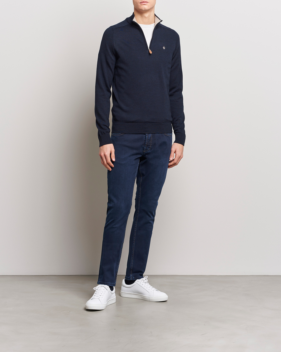 Herr | Jeans | Morris | Steve Satin Jeans Dark Blue
