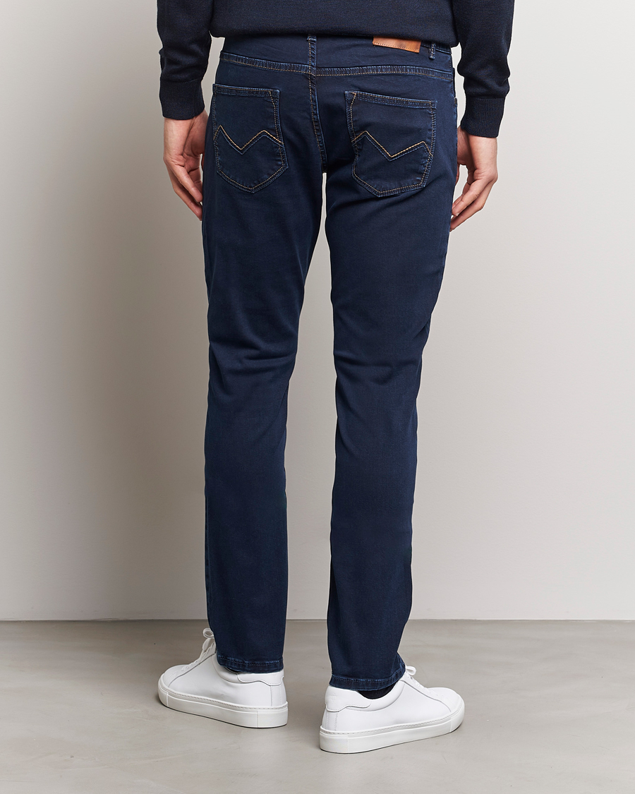 Herr | Jeans | Morris | Steve Satin Jeans Dark Blue