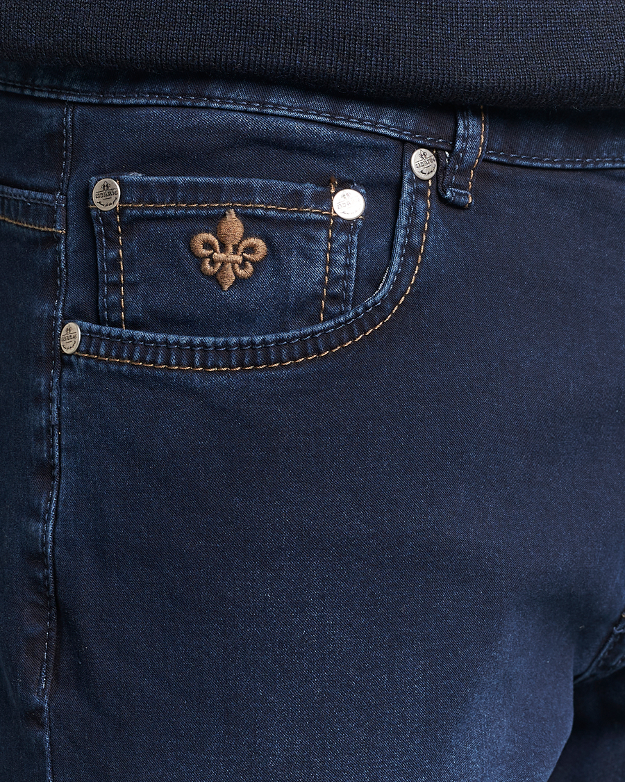 Herr | Jeans | Morris | Steve Satin Jeans Dark Blue