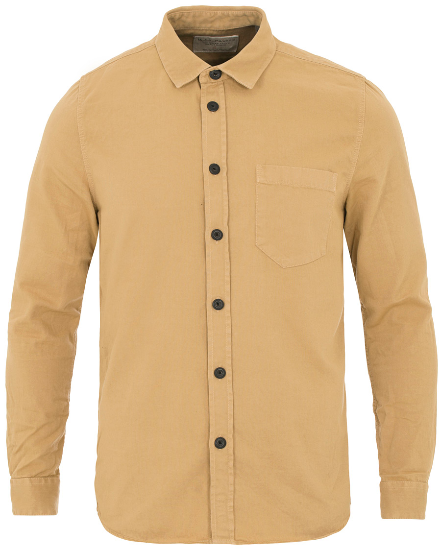 Herr | Skjortor | Nudie Jeans | Henry Pigment Dyed Shirt Beige