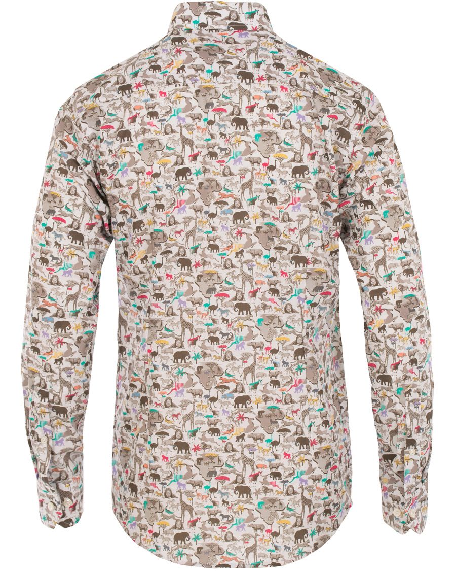 Herr | Skjortor | Eton | Slim Fit Printed Animals Shirt White