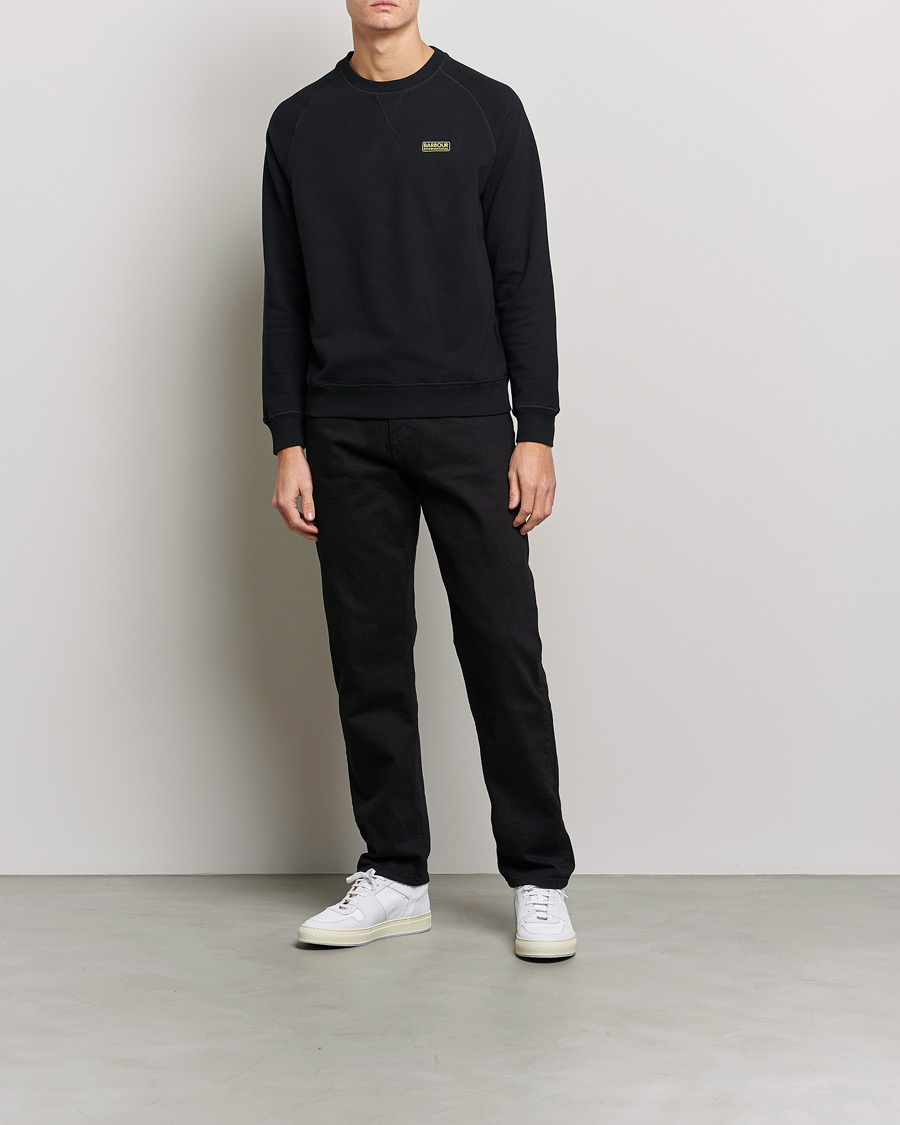 Herr | Tröjor | Barbour International | Essential Crew Neck Sweat Black