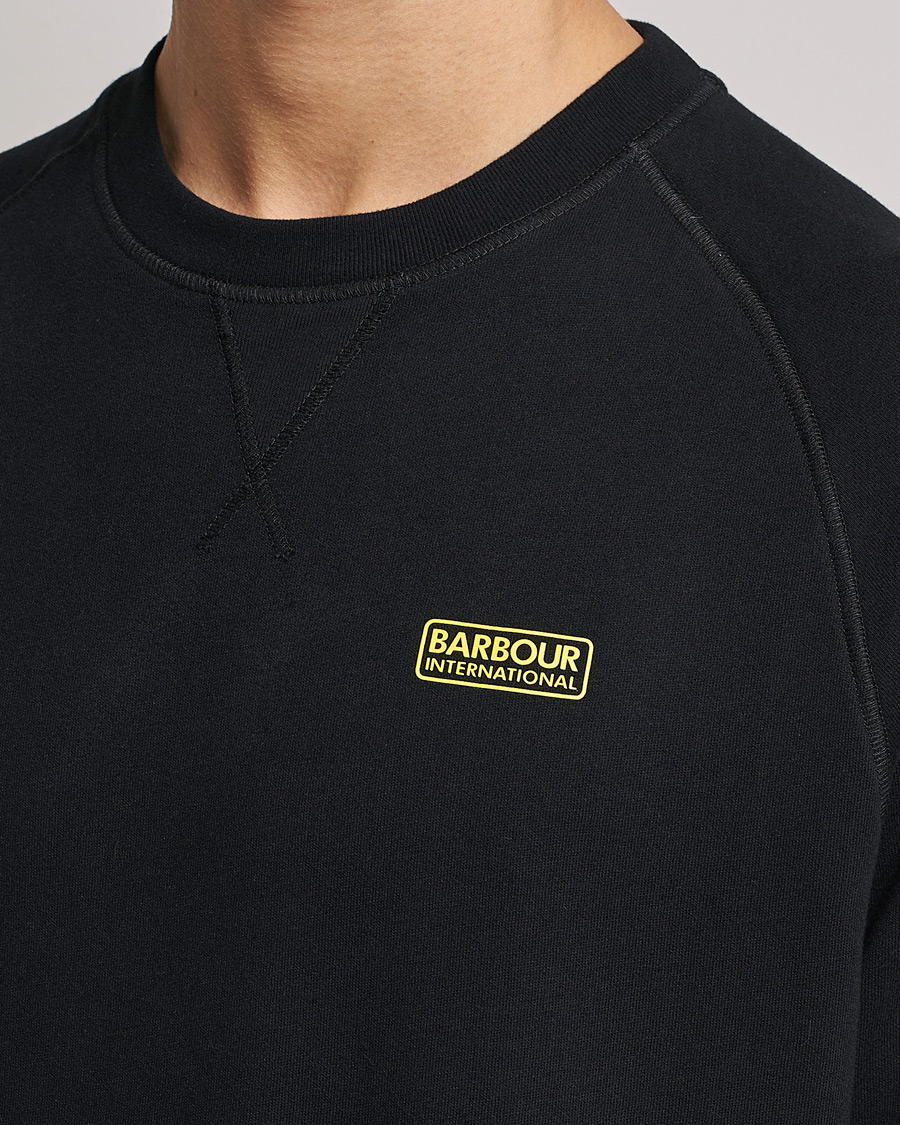 Herr | Tröjor | Barbour International | Essential Crew Neck Sweat Black