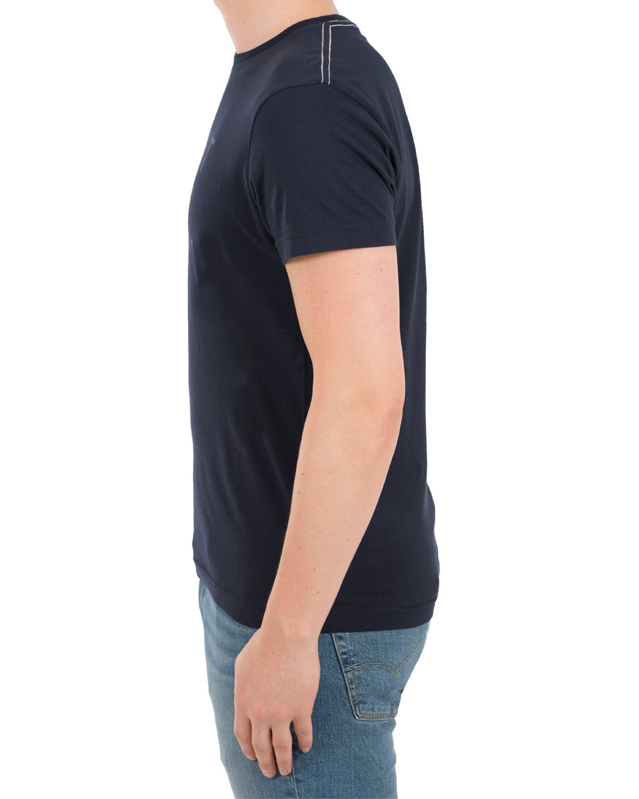 Herr | T-Shirts | GANT | New Haven Crew Neck Tee Evening Blue
