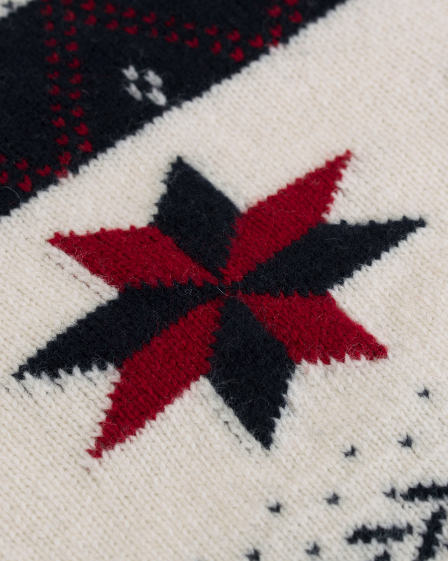 Herr | Tröjor | GANT | Fair Isle Christmas Crew Neck Navy