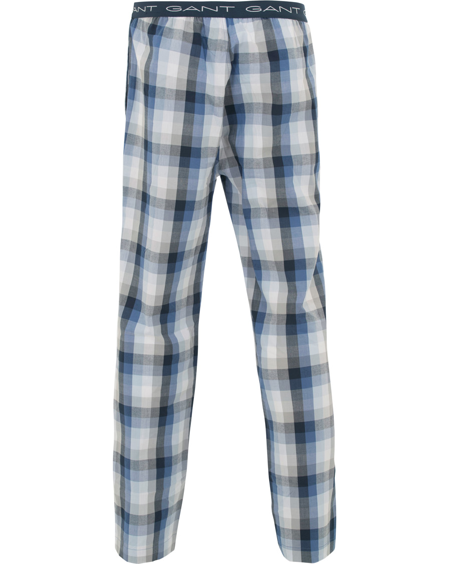 Herr | Underkläder | GANT | Block Check Pyjama Pants Blue Oean