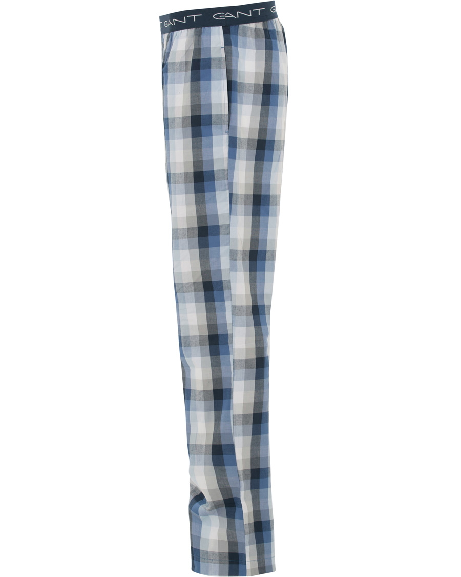 Herr | Underkläder | GANT | Block Check Pyjama Pants Blue Oean