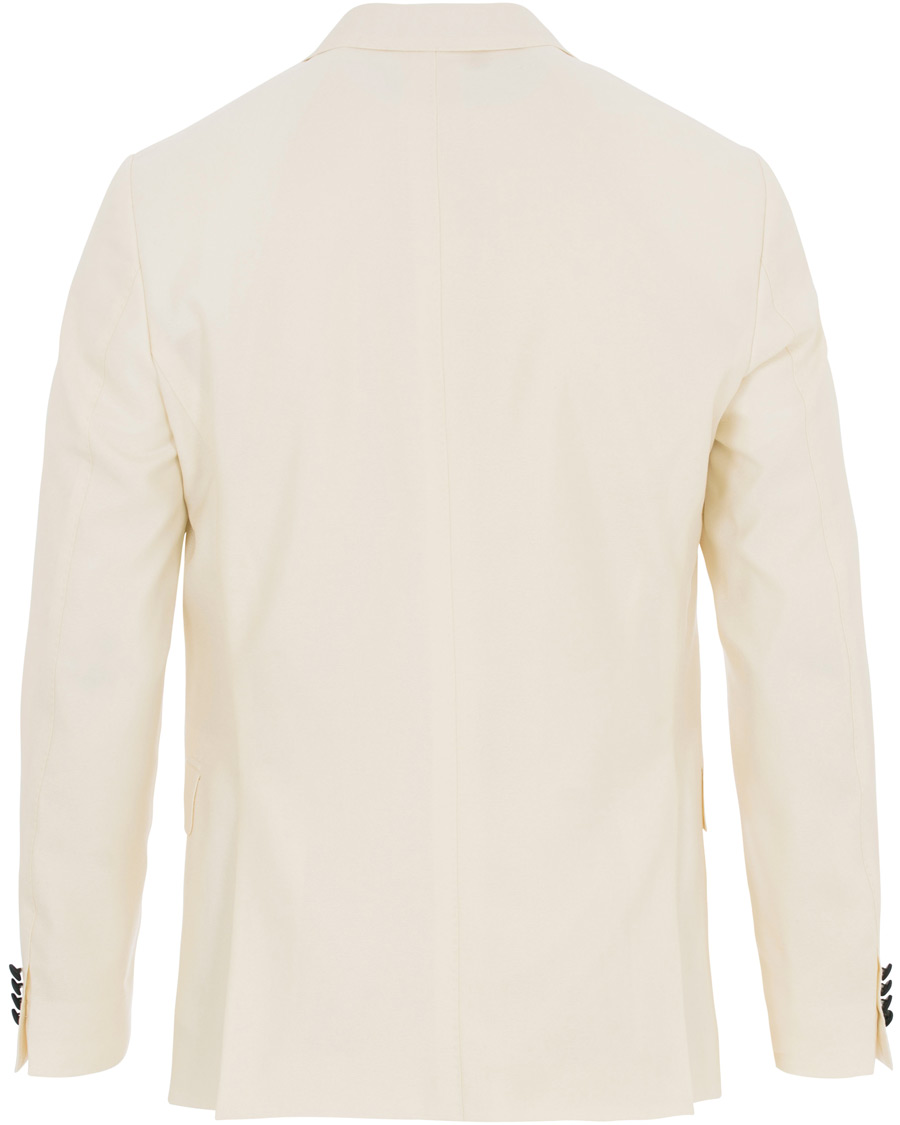 Herr | Kavajer | Oscar Jacobson | Elder Peak Lapel Tuxedo Blazer White