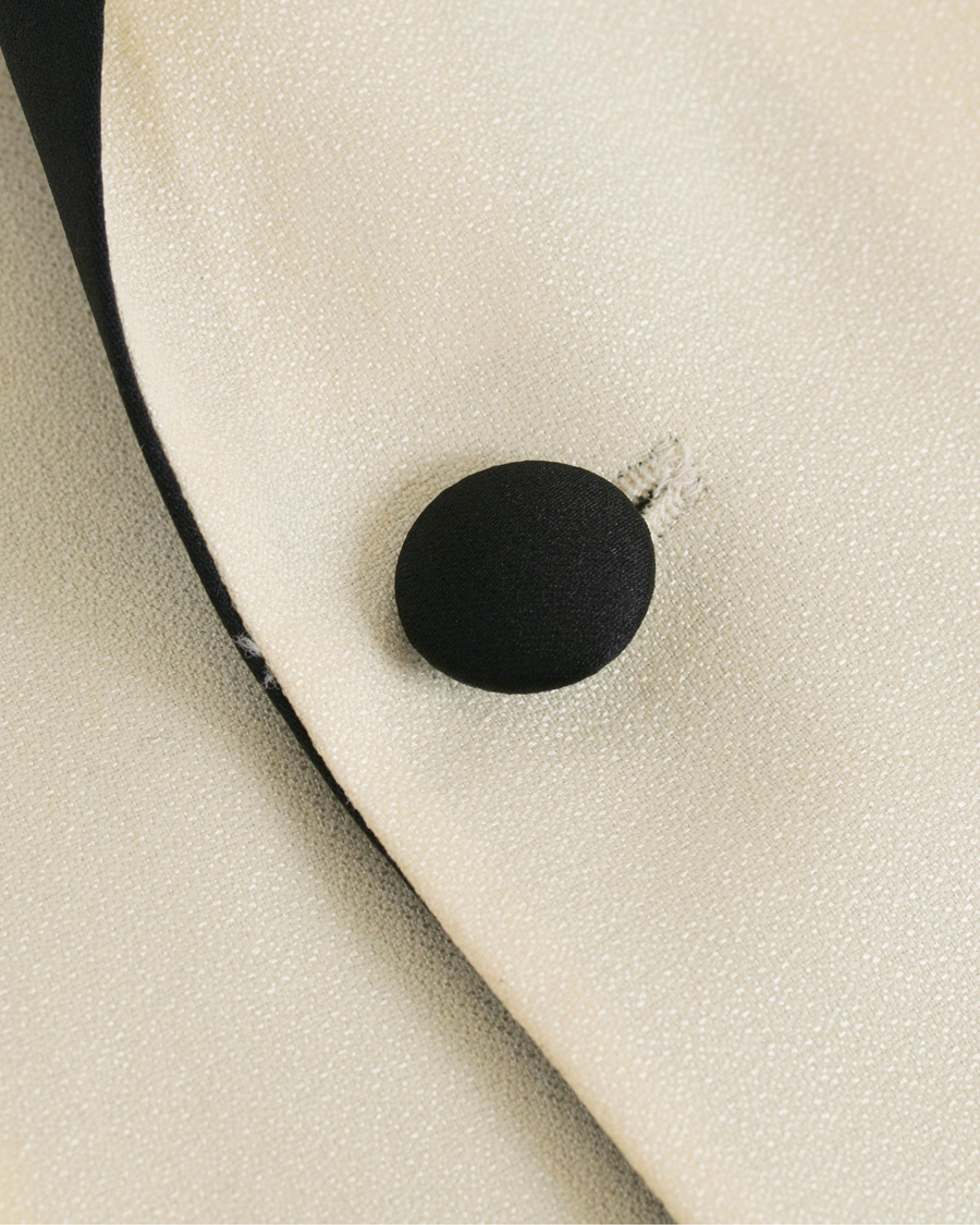 Herr | Kavajer | Oscar Jacobson | Elder Peak Lapel Tuxedo Blazer White