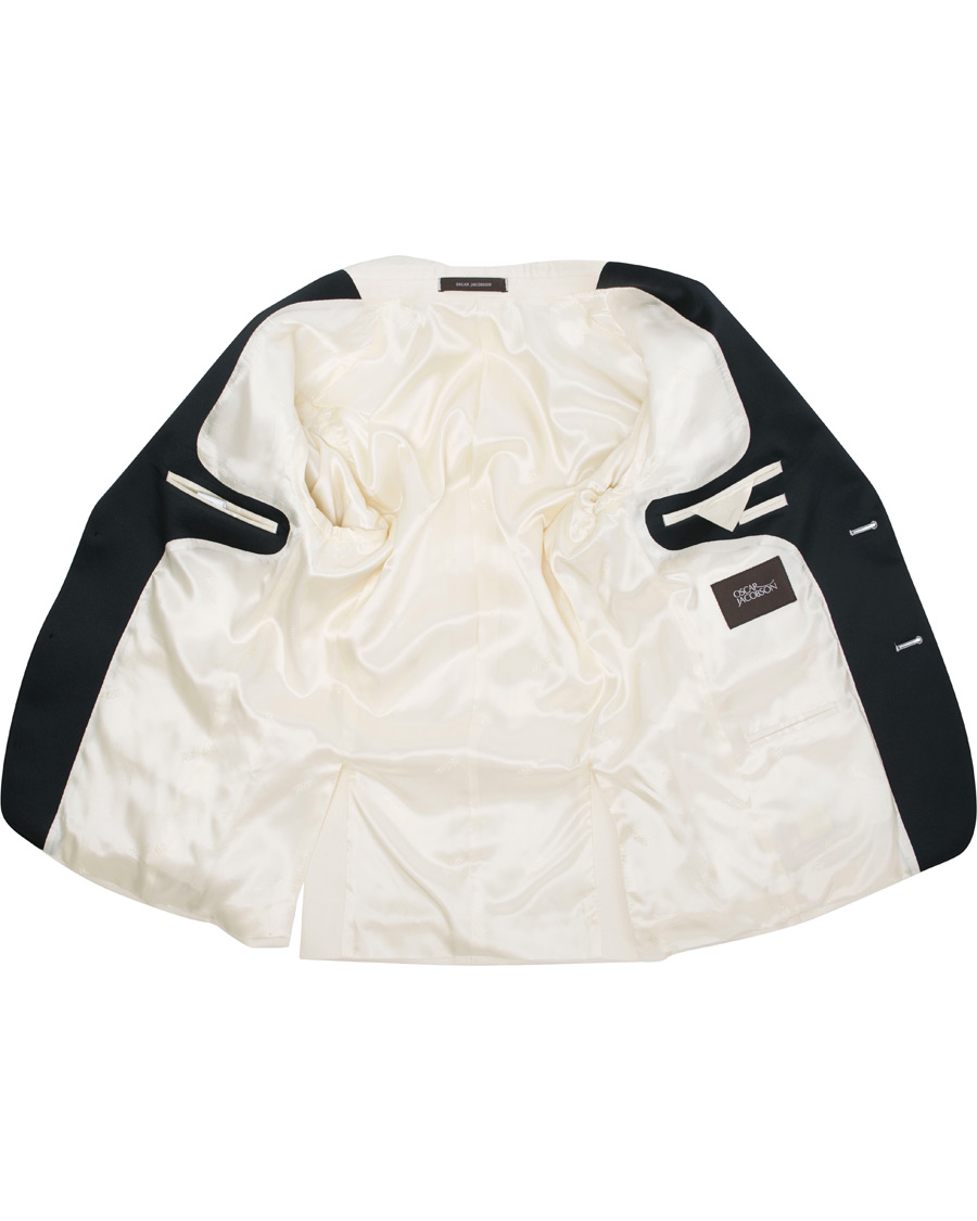Herr | Kavajer | Oscar Jacobson | Elder Peak Lapel Tuxedo Blazer White