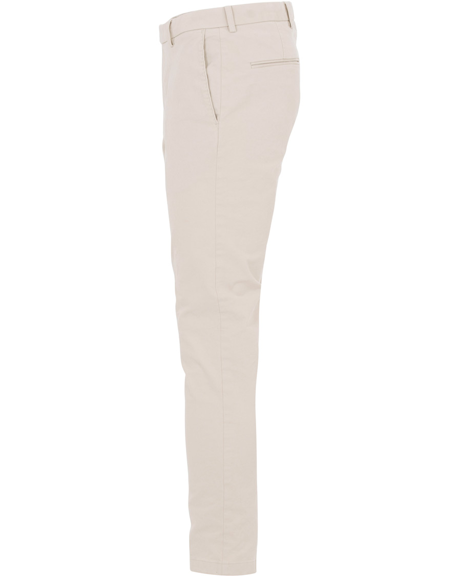 Herr | Byxor | Oscar Jacobson | Denzel Cotton Stretch Trousers Beige