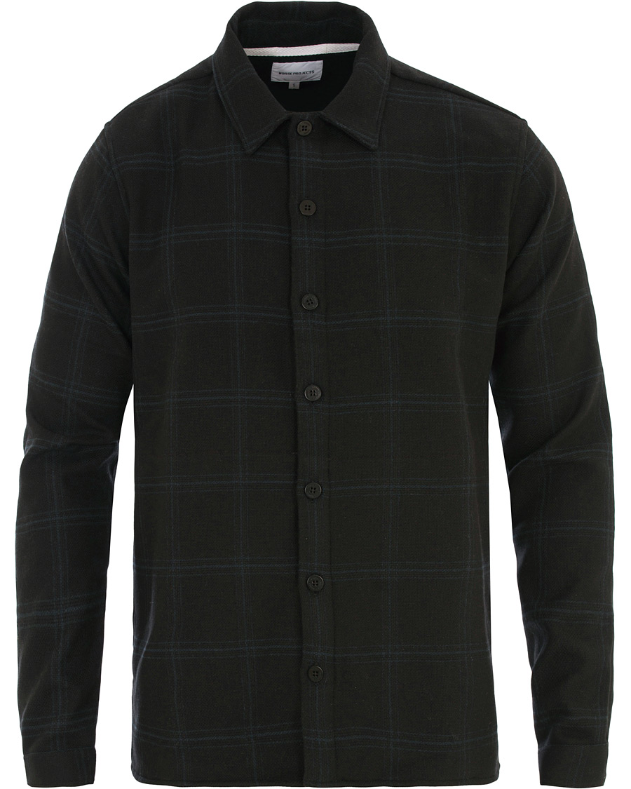 Herr | Jackor | Norse Projects | Jens Wool Overshirt Black