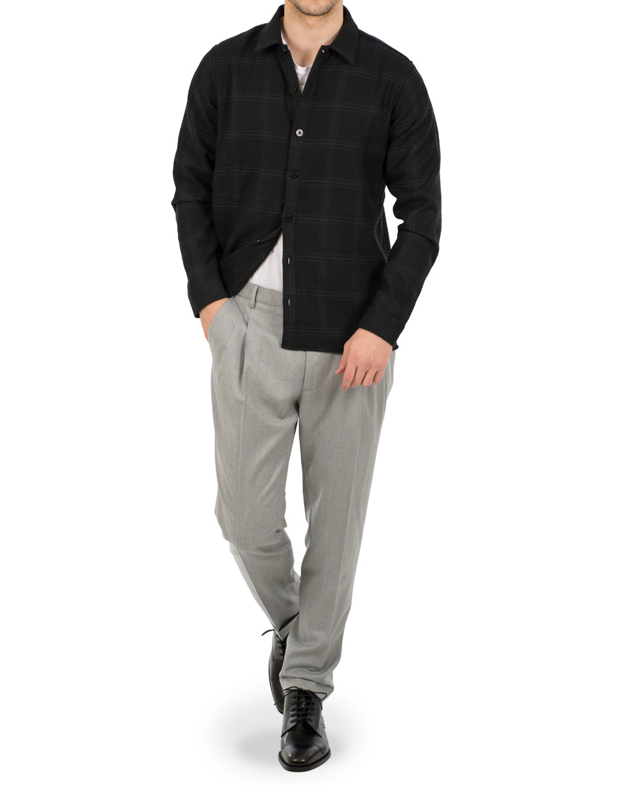 Herr | Jackor | Norse Projects | Jens Wool Overshirt Black