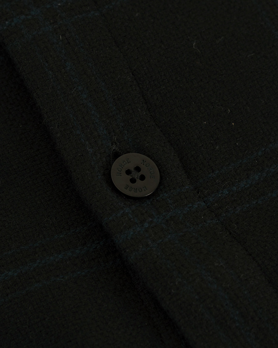 Herr | Jackor | Norse Projects | Jens Wool Overshirt Black