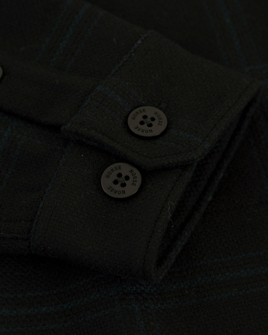 Herr | Jackor | Norse Projects | Jens Wool Overshirt Black
