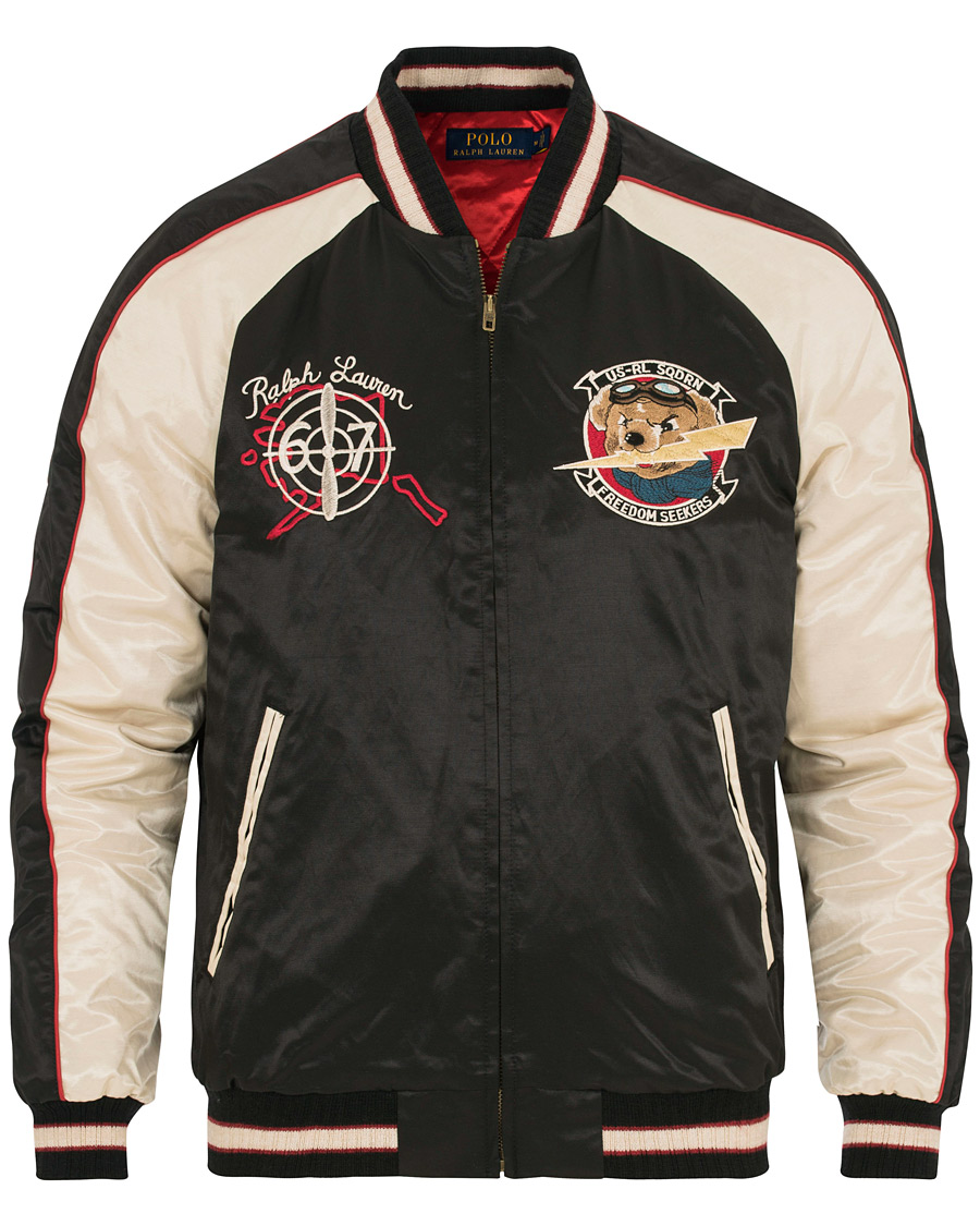 Herr | Jackor | Polo Ralph Lauren | Baseball Bear Jacket Black/White