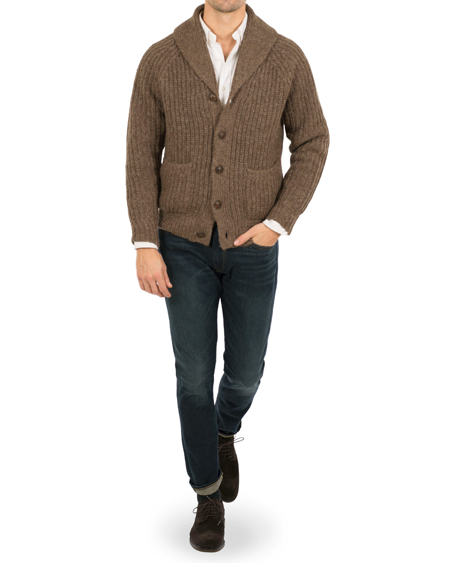 Herr | Tröjor | Polo Ralph Lauren | Wool Blend Cardigan Ceder Heather