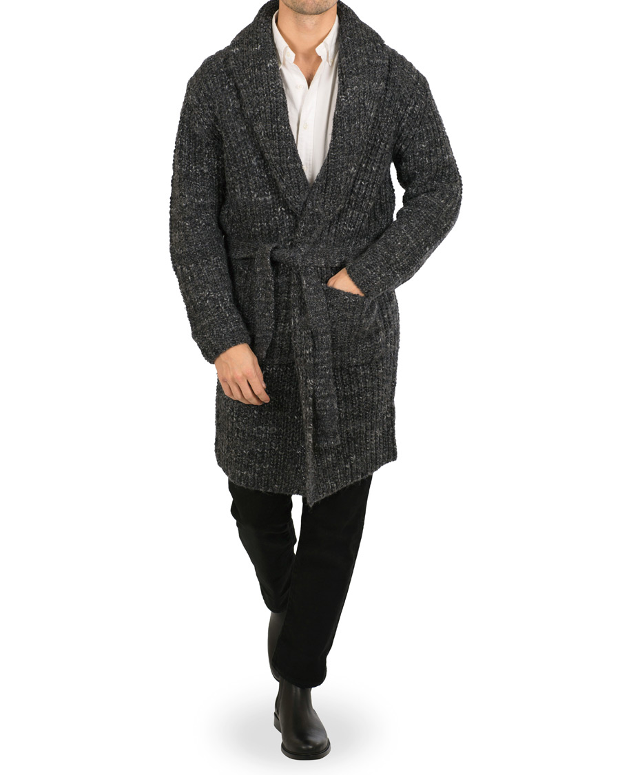 Herr | Tröjor | Polo Ralph Lauren | Wool Coatigan Dark Grey Rag