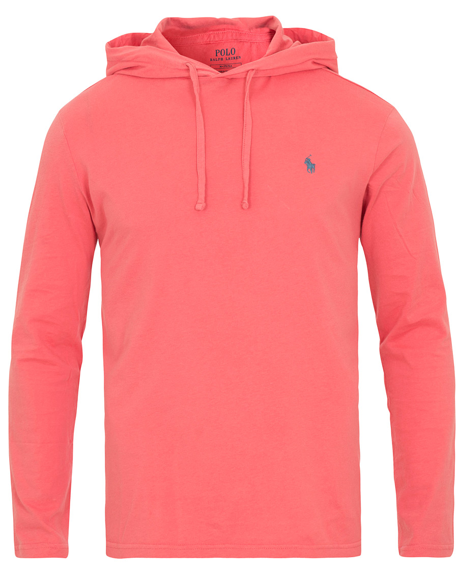 Herr | Tröjor | Polo Ralph Lauren | Long Sleeve Hooded Tee Hyannis Red