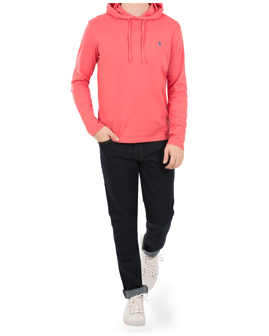 Herr | Tröjor | Polo Ralph Lauren | Long Sleeve Hooded Tee Hyannis Red